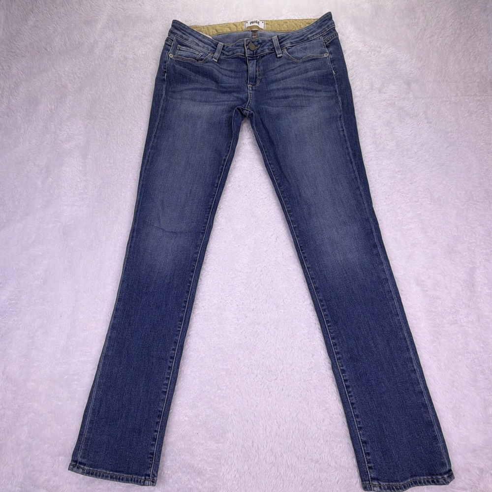 Paige Jeans Womens 26 (30x31) Jimmy Jimmy Skinny Low Rise Med Wash Stretch Denim